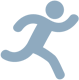 Grey Icon Image Of A An Athlete Running