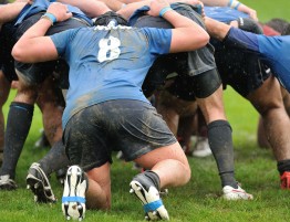 Players Wearing Shorts Playing Rugby